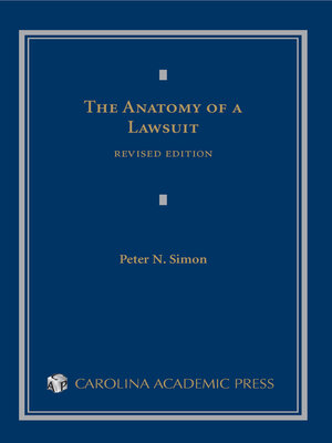 cover image of The Anatomy of a Lawsuit
